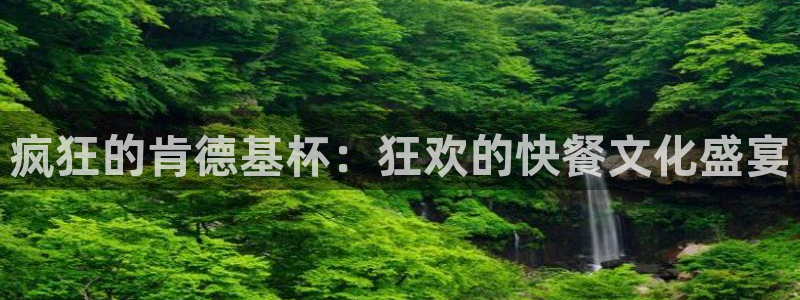 世界杯比赛：疯狂的肯德基杯：狂欢的快餐文化盛宴
